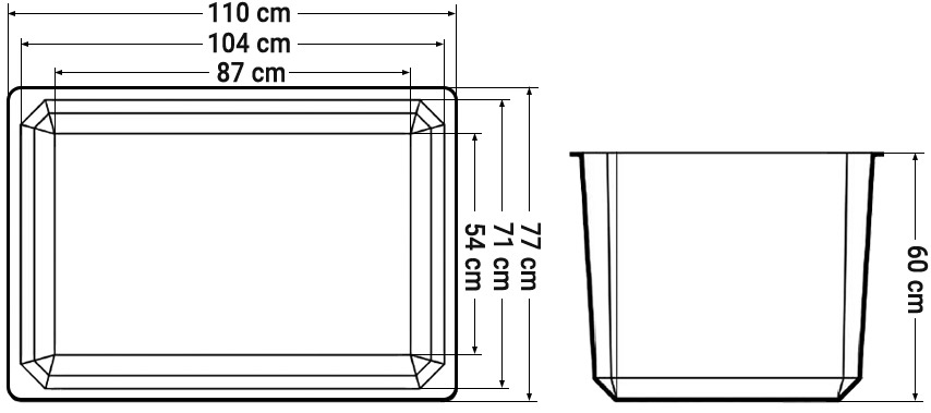 Locale tecnico MINI interrato con coperchio dimensioni
