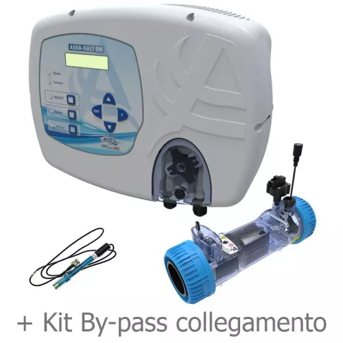 Kit sterilizzatore, AQUA SALT EVO, per il trattamento al sale e regolazione automatica del pH