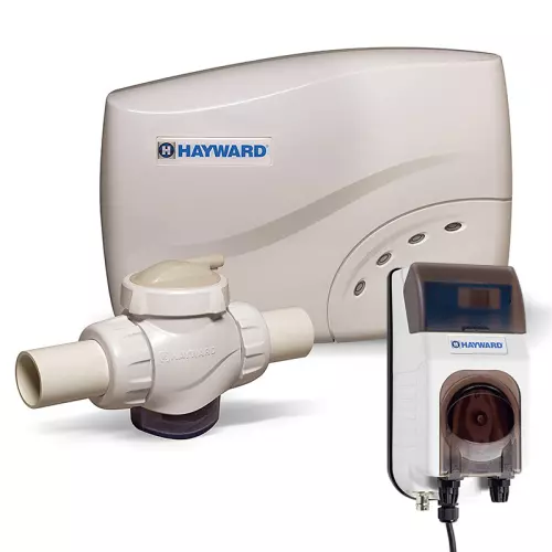 Kit sterilizzatore SALT & SWIM 3C e pompa automatica Hayward, piscine fino a 110 mc