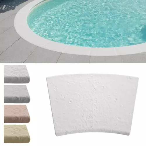 Kit bordo piatto A RAGGIO Canossa per piscina (27 bordi a raggio 2,0)