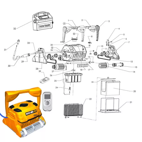 Ricambi per Robot Piscina DOLPHIN WAVE 100