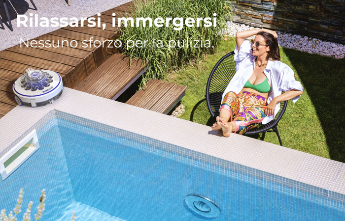 Robot pulitore automatico a batteria WET RUNNER by GRE