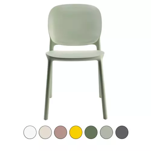 Sedia da esterno HUG in tecnopolimero rinforzato by Scab 