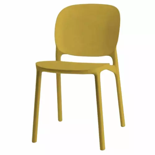 Sedia da esterno HUG in tecnopolimero rinforzato by Scab  : Colore SENAPE