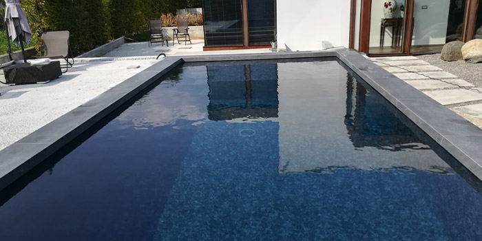 Bordo piatto liscio HARMONY HAWAII per piscina colore GRIGIO SCURO