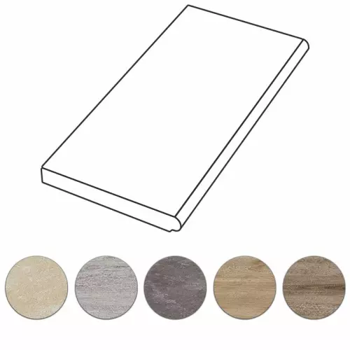 Bordo piatto HARMONY TORO liscio 120 x 40 x h.2 cm - DRITTO