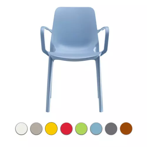 Poltrona da esterno GINEVRA by Scab, in tecnopolimero rinforzato riciclabile