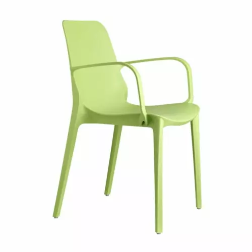 Poltrona da esterno GINEVRA by Scab, in tecnopolimero rinforzato riciclabile : Colore VERDE PISTACCHIO
