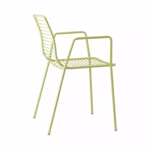 Sedia da esterno SUMMER con braccioli by Scab : Colore VERDE TIGLIO