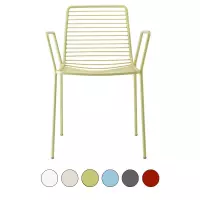 Sedia da esterno SUMMER con braccioli by Scab