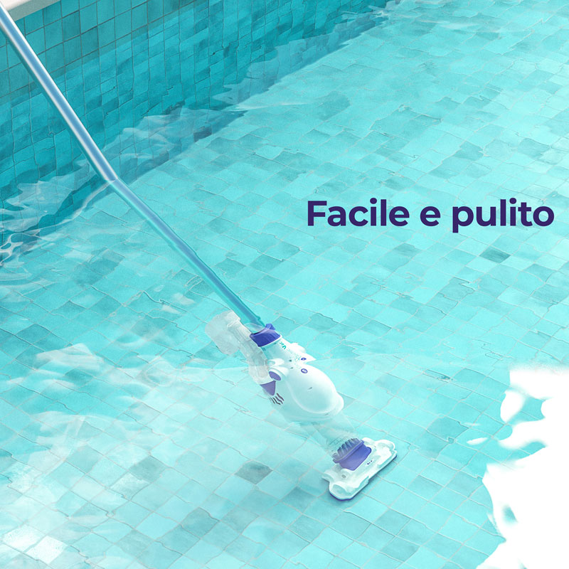 Pulitore elettrico ELETRIC VAC a batteria per fondo piscina