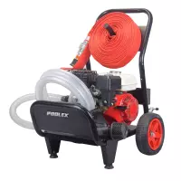 Motopompa antincendio per aspirazione acqua, Pompa carrellata PoolSam 7HP 4 tempi