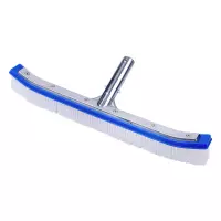 Spazzola rinforzata curva da 45 cm per pulizia liner piscina