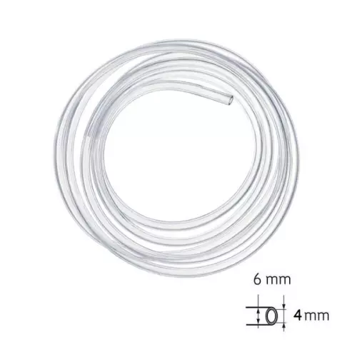 Tubo PVC Crystal D.4x6 da 4 metri trasparente