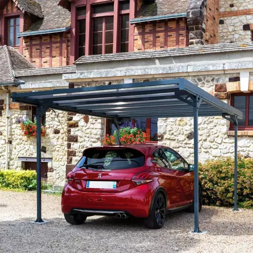 Tettoia per auto in alluminio LEVANTE 4,94 x 3,09 x h 2,27 m