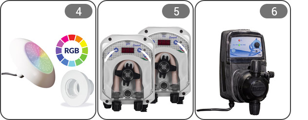 Accessori ed optional per piscina interrata Italika