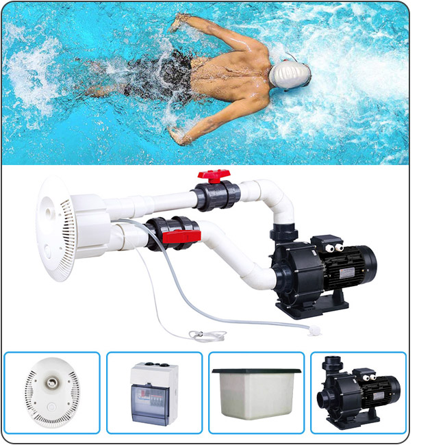 Piscina interrata Italika Steel con nuoto contro corrente Piscina interrata Italika Steel con nuoto contro corrente