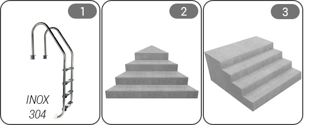 Accessori ed optional per piscina interrata Italika Accessori ed optional per piscina interrata Italika