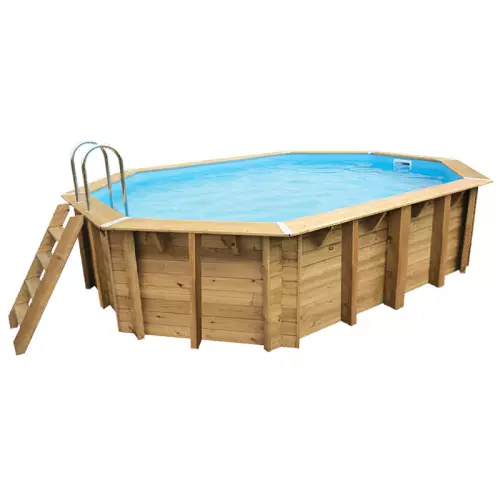 Piscina in legno ottagonale NorthWood 490 - 4,90 x 3,00 x h.1,20 m