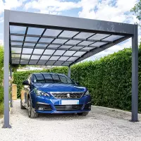 Tettoia per auto in alluminio PONENTE 5,09 x 3,26 x h 2,34 m 