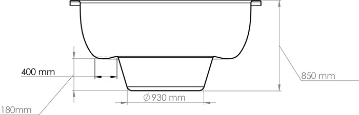 Dimensioni vasca tinozza in legno e acrilico con stufa esterna