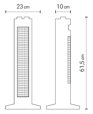 Dimensioni riscaldatore a infrarossi Maui
