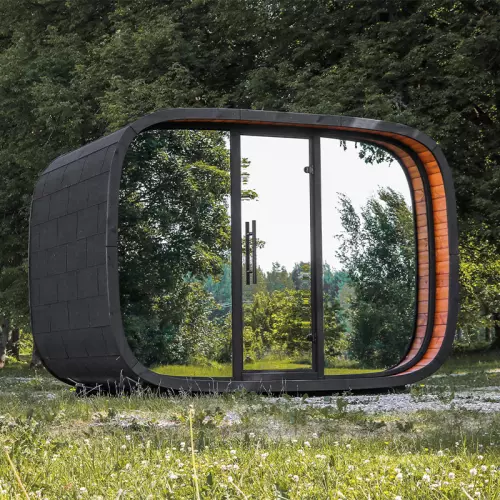 Sauna finlandese da esterno ROUND CUBE RELAX 6 posti