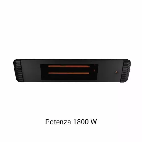 Riscaldatore a raggi infrarossi a onde medie AAREN, nero - 1800 W