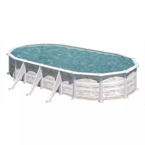 Piscina Fuori Terra Ovale Gre GROENLANDIA 730 Connect - 7,30 x 3,75 h.1,32 m
