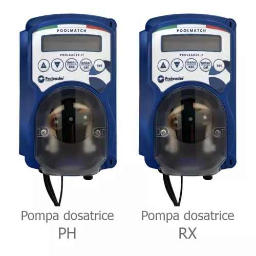 Kit per trattamento automatico PH-RX con pompe POOLMATCH