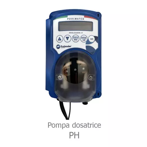 Pompa dosatrice peristaltica POOLMATCH per misurare e regolare il pH