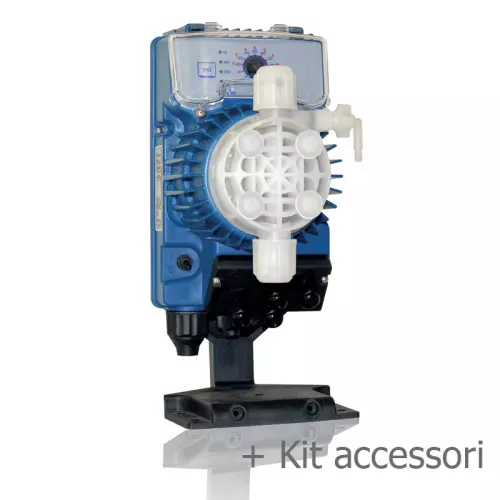 Kit abbattitore di cloro per la declorazione e lo scarico dell'acqua con pompa TEKNA AKL 603, attacchi Ø 50 mm