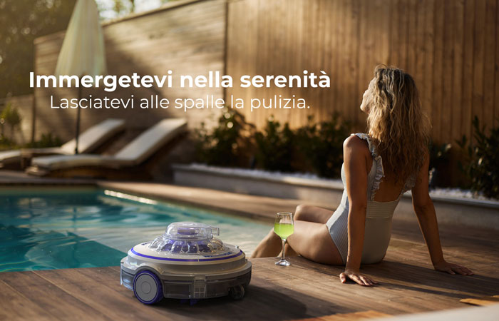 Robot pulitore automatico a batteria WET RUNNER PLUS by GRE