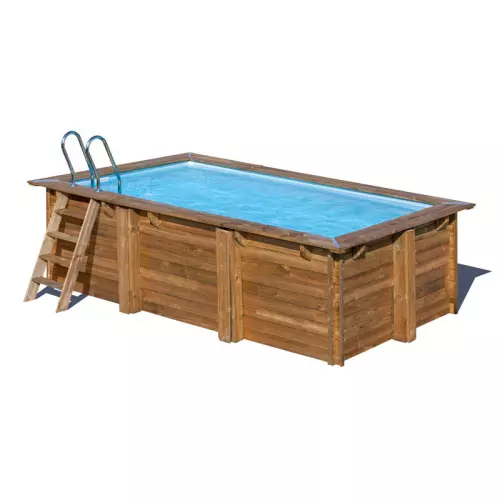 Piscina in legno Gre MARABELLA Connect - 4,20 x 2,70 x h 1,17 m