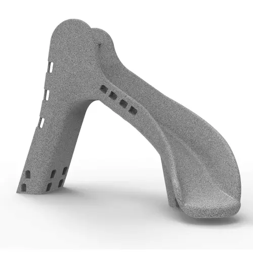 Scivolo piscina curvo color granito - h 1,50 m