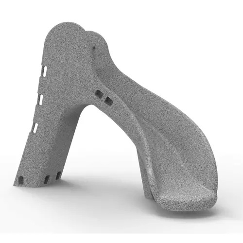 Scivolo piscina curvo color granito - h 1,30 m