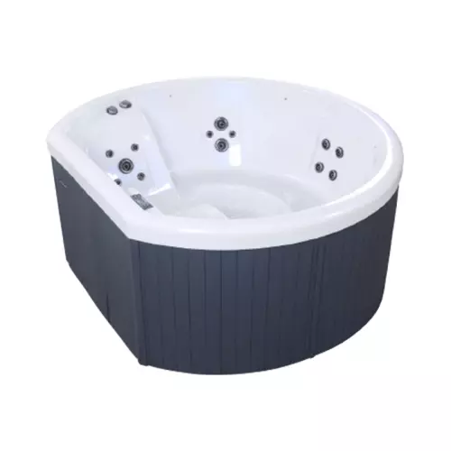 Vasca idromassaggio da esterno NETSPA mezzaluna 4 posti 2,15 x 1,95 x 0,78 m