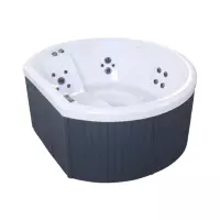 Vasca idromassaggio da esterno NETSPA mezzaluna 4 posti 2,15 x 1,95 x 0,78 m