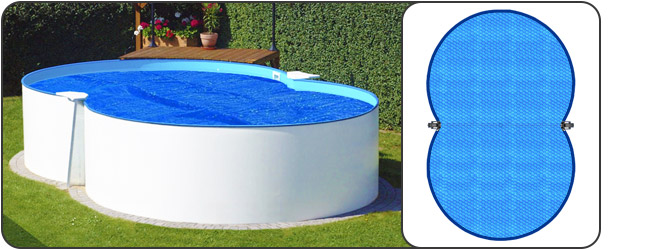 Copertura isotermica&Acirc;&nbsp;BUBBLE blu a doppio strato&Acirc;&nbsp;di polietilene per piscina Isabella