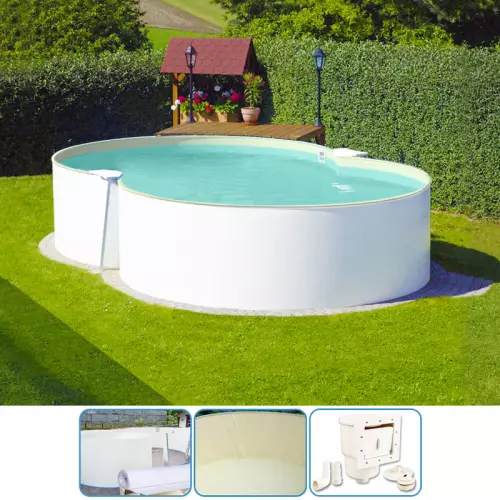 Piscina fuoriterra ISABELLA 625 Liner SABBIA 0,8 mm - 6,25 x 3,60 x h 1,20 m - KIT BASE