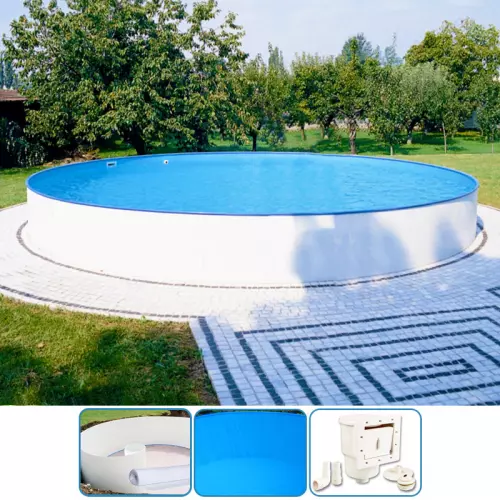 Piscina fuoriterra CLIO 450 Liner BLU 0,8 mm - Ø 4,50 h 1,50 m - KIT BASE