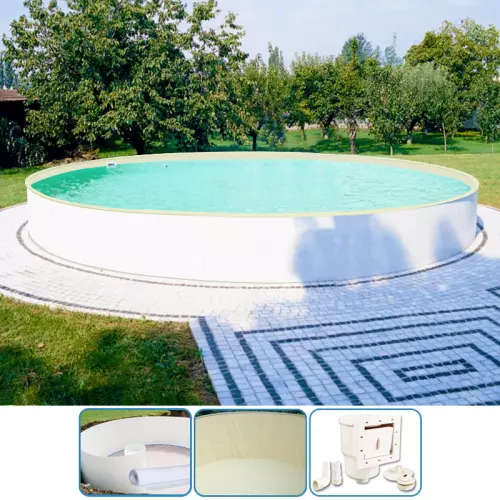 Piscina fuoriterra CLIO 450 Liner SABBIA 0,8 mm - Ø 4,50 h 1,50 m - KIT BASE