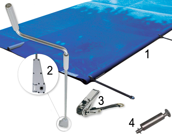 Caratteristiche copertura a barre di sicurezza per piscina Safety CLASSIC