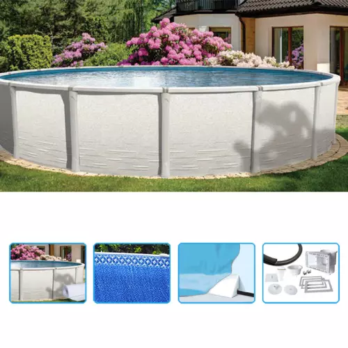 Piscina fuori terra circolare OPUS SIGNATURE 640 - Ø 6,40 x h 1,32 m - KIT BASE