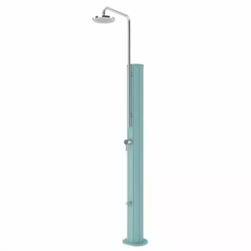 Doccia solare piscina con lavapiedi CHROME in acciaio 304 Astralpool : Blu