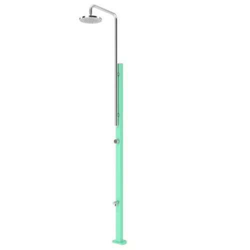 Doccia da giardino CHROME in acciaio inox 304 Astralpool, con lavapiedi : Verde