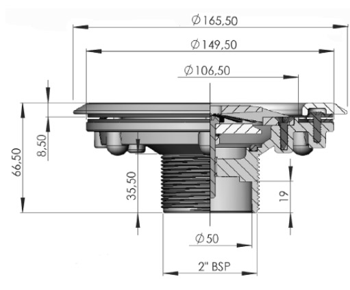 Dimensioni bocchetta di mandata da pavimento