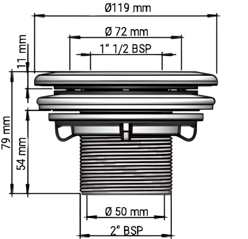 Dimensioni bocchetta aspirafango