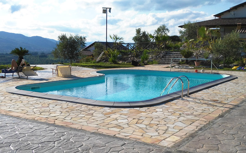 Bordo Rossena bianco per piscina 