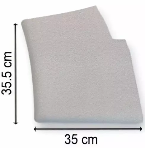 Bordo piscina Rossena ANGOLO DESTRO SCALA ROMANA 35 x 35.5 cm -Grigio Cemento